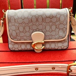 Coach Soft Tabby Shoulder Bag in Signature Jacquard NWT